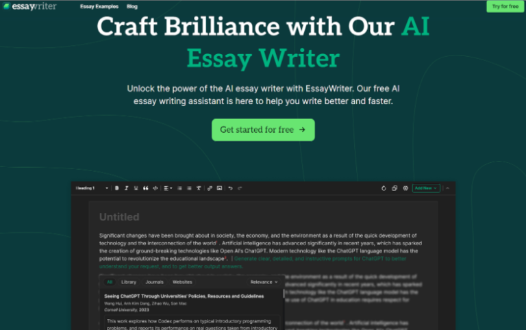 Top 10 Essay Writing Assistants Powered by AI: Leading With Essay Writer